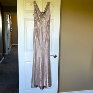 Champagne evening dress